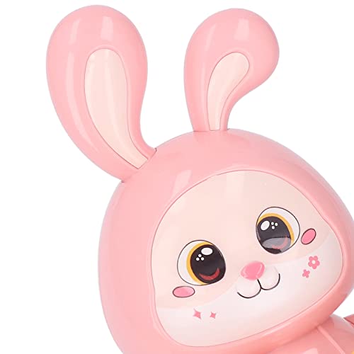 Alomejor Dancing Bunny Robot, Electric Sound Develop Skills Dancing Bunny Model Exquisite Kids Robot for Home Decoration (Pink)