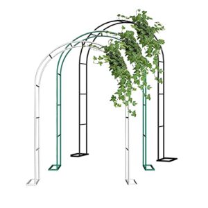 garden arch arbor metal heavy duty strong arch arbour trellis archway 3.9/4.6/5.9/6.5/7.9/9.2/9.8/11.5ft wide pergola arbor for roses support party decorations (color : green, size : 70.5" x 15.5" x