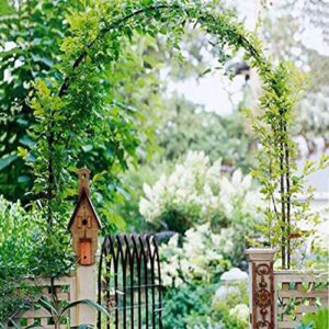 Garden Arch Arbor Metal Heavy Duty Strong Arch Arbour Trellis Archway 3.9/4.6/5.9/6.5/7.9/9.2/9.8/11.5ft Wide Pergola Arbor for Roses Support Party Decorations (Color : Green, Size : 70.5" X 15.5" X
