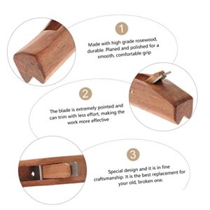 OSALADI Mini Mahogany Angle Planer Japanese Tools Portable Shaver Mini Portable Shaver Cordless Planer Small Hand Planer Bench Hand Plane Wood Planer Block Plane Mini Wood Planer Mahogany