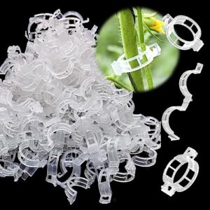 loikuie 210 pcs tomato clips, plant clips for vines, plastic trellis clips - support clips for climbing plants, cucumbers, peppers, grape vines and vegetables
