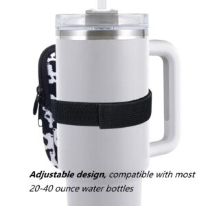 Water Bottle Pouch for Stanley Iceflow 20/30oz & Stanley Tumbler Quencher Adventure 40oz,- Ideal for Outdoors, Gym and Daily Use