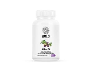 arth botanicals alfalfa capsules – supports metabolic health and promotes healthy heart function – 60 vegan capsules for maximum absorption & potency -100% plant-based