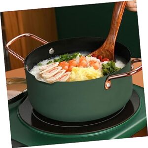 Angoily 1 Set Non Stick Food Supplement Pan Korean Pots for Cooking Food Pans with Lids Cooking Noodles Pot Shabu Shabu Pot Steel Stock Pot Non-stick Stockpot Food Cooking Pot