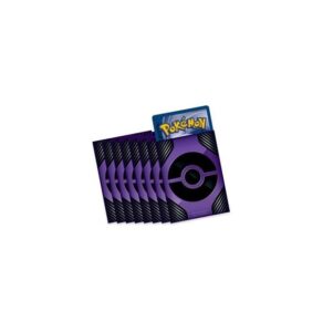 pokemon card sleeves - purple pokeball - trainer toolkit 2022-65 count pack - deck protectors