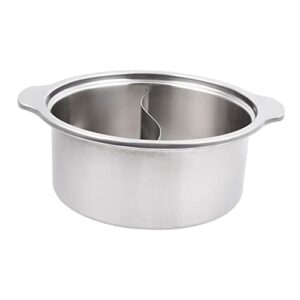 healeved 1pc stainless steel skewer pot rice cooker stainless steel korean pots for cooking noodle cooker korean shabu shabu stainless steel sauce pan with lid shabu hot pot non-stick pot