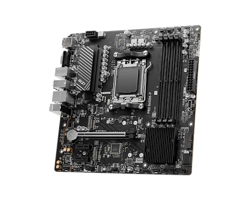 MSI PRO B650M-P ProSeries Motherboard (AMD AM5, mATX, DDR5, PCIe 4.0, M.2, SATA 6Gb/s, USB 3.2 Gen 2, HDMI/DP, AMD Ryzen 7000 Series Desktop Processors)