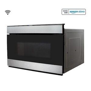 Sharp 24" 1.2 cu.ft. 950W Smart Microwave Drawer, SMD2489ES + Extended Protection Pack