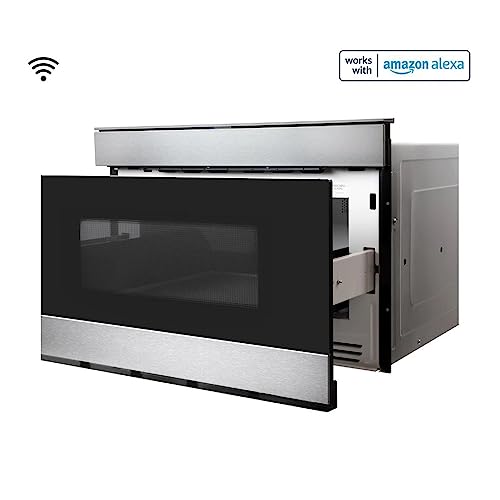 Sharp 24" 1.2 cu.ft. 950W Smart Microwave Drawer, SMD2489ES + Extended Protection Pack