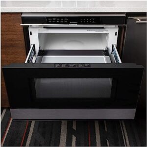 Sharp 24" 1.2 cu.ft. 950W Smart Microwave Drawer, SMD2489ES + Extended Protection Pack