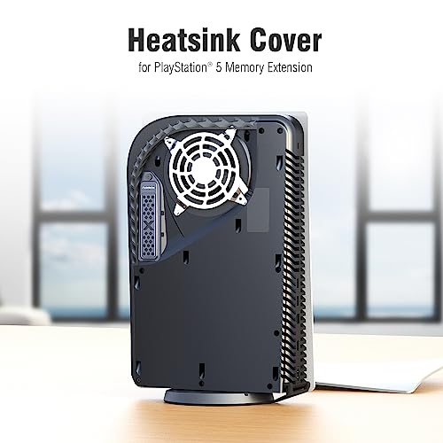 ACIDALIE Metal Cooling and Dust Proof Cover for Playstation 5 M.2 SSD Expansion Slot,Suitable for All PS5 M.2 NVMe SSD Heatsink,New Breathable Hole