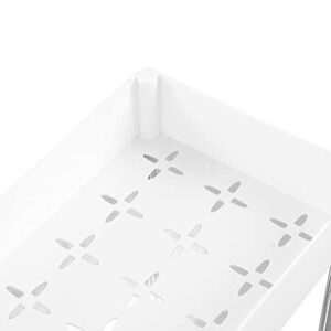 Zerodis Under Sink Organizers, Easy Assembly PP Material Large Capacity Under Sink Shelf Practical Durable for Offices (White)