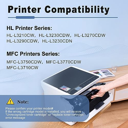 Ubinki TN227 TN227BK Toner Cartridge Replacement for Brother TN-227 TN223 TN-223 TN223BK for MFC-L3770CDW HL-L3270CDW HL-L3290CDW HL-L3210CW MFC-L3710CW MFC-L3750CDW Printer (TN-227BK/C/M/Y, 5 Pack)