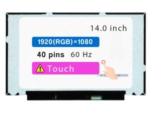 14.0" screen replacement for lenovo thinkpad l14 (1st gen) model 20u1 lcd display panel 40 pins 60 hz (fhd 1920 * 1080 touch)