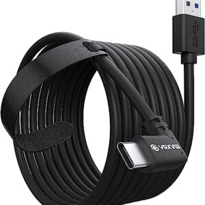 YRXVW Link Cable 16FT for Oculus Quest 3/2/Pro, Charging Cord Compatible with Pc Game, High Speed Data Transfer Cable, USB 3.2 A to C Charger Wire for VR Oculus Meta Quest Headsets