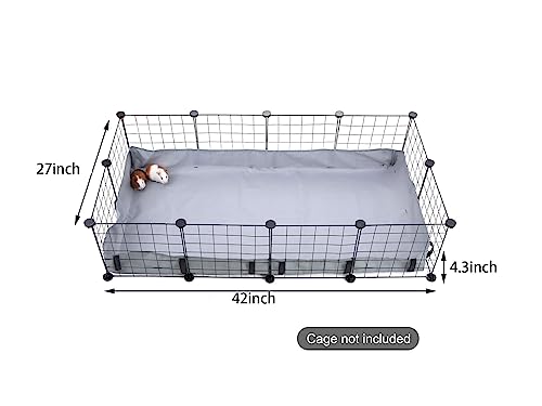 Guinea Pig Cage Tarp Bottom, DZWLKJ Guinea Pig Cage Liner, Guinea Pig Bedding Waterproof and Washable Base Also for Rabbits, Bunny, Chinchillas, Hedgehog, Ferrets and Other Small Animals 27''X42''.