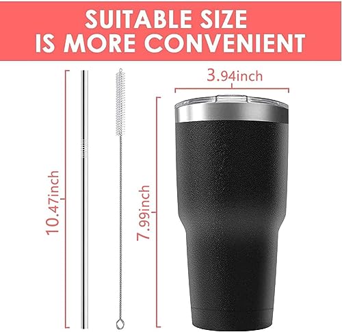 Deitybless 30oz Stainless Steel Travel Mug with Lid, Double Wall Vacuum Insulated Bulk Tumbler with Straws, Powder Coated Coffee Cup Suitable for Vehicle Cup Holders