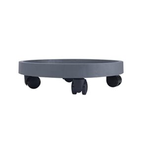 plant caddy plants mobile base plant caddy plant tray on wheels plant pot base can be used in office, living room, balcony, patio or garden flowerpot tray (color : gray, size : 22cm)