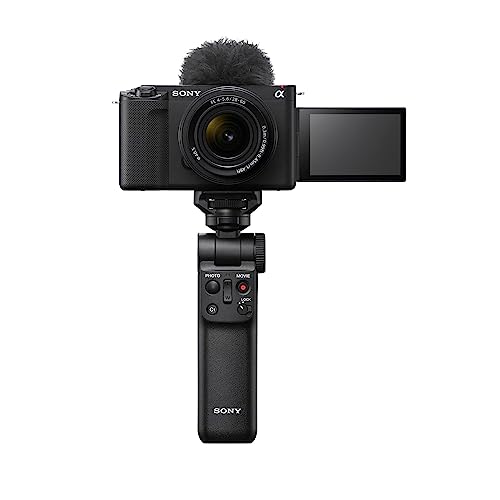 Sony Alpha ZV-E1 Full-Frame Mirrorless Vlog Camera with 50mm Lens (ILCZV-E1/B, Black) Bundle (7 Items)