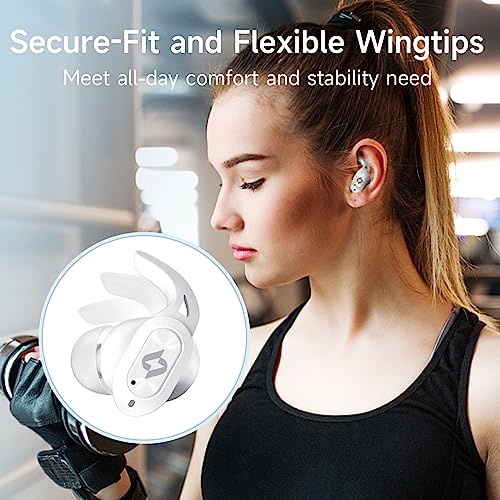 Wireless Earbuds Bluetooth Headphones with Wireless Charging Case 32H Playback LED Display in Ear Earphones Waterproof Ear buds Built in Mic Stereo Bass for iPhone Samsung Android Sport Workout Gym TV