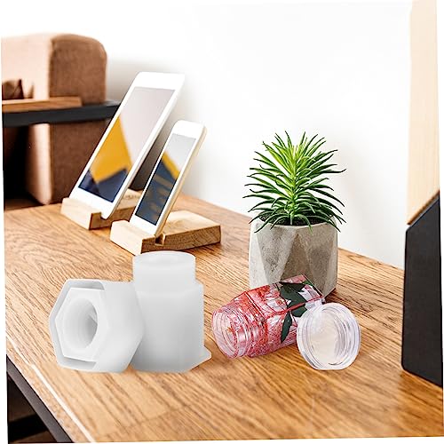 SEWACC 1pc Storage Box Mold Silicone Tray Mold Jewelry Organizer Box Hand Mold Box Silicone Molds DIY Bottle Jewelry Container Handmade Mold Storage Bottle Mold Storage Container Mold