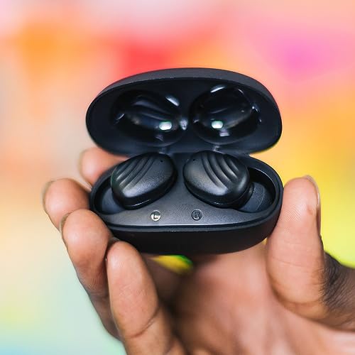 Wicked Audio Mojo 300 True Wireless Bluetooth Earbuds | Long Battery Life | Mobile App | Custom EQ Modes | GPS Find Buds | Transparency Mode | Low Latency | Sweat & Water Resistant | Small Comfortable