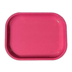 rolling tray “pink” 5.5” x 7” metal tobacco accessories