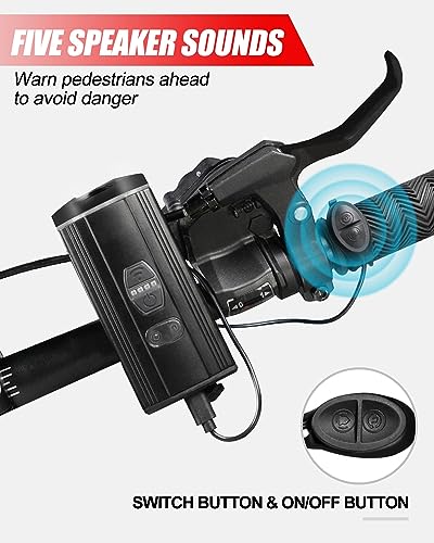 Voph Bike Lights, 5+4 Modes Motion Sensor Rechargeable Bike Light for Night Riding, USB LED Bike Lights Front and Rear with Power Bank, Bicycle Light Set Front and Back for Kids, Biking, Cycling, Road