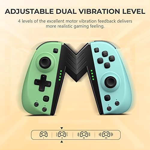 ECHTPower wireless pro controller for Nintendo Switch Controller, L/Right Switch Controller Support Macro/Adjustable Turbo/Dual Vibration/Wake-up