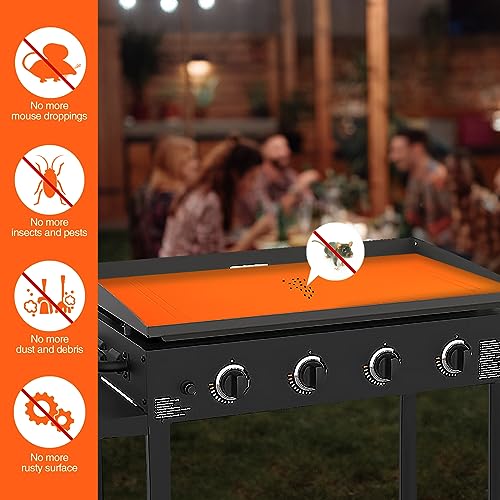 ATBKJ Grill Mat,Customizable for Blackstone 36", 30",28" Models, Non Stick/Reusable Heavy Duty Food Grade Silicone Grill Mat Protect Your Griddle from Insects, Debris and Rust