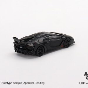 True Scale Miniatures Model Car Compatible with LB-Silhouette Works Lamborghini Aventador GT EVO (Matte Black) Limited Edition 1/64 Diecast Model Car MGT00502