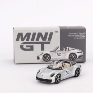 True Scale Miniatures Model Car Compatible with Porsche 911 Targa 4S Heritage Design Limited Edition 1/64 Diecast Model Car MGT00507