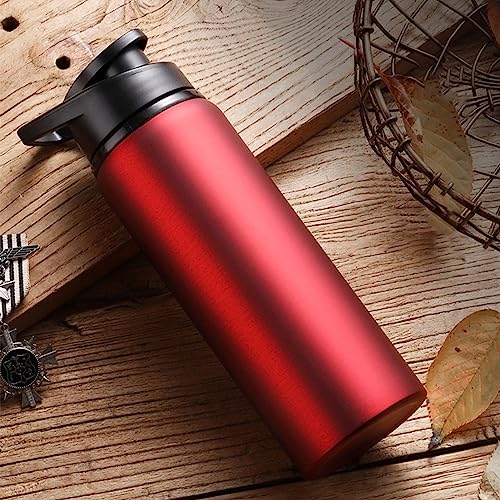 Worparsen Water Kettle Portable Sports Cycling Water Bottle Multi-purpose Food Grade Red 700ML