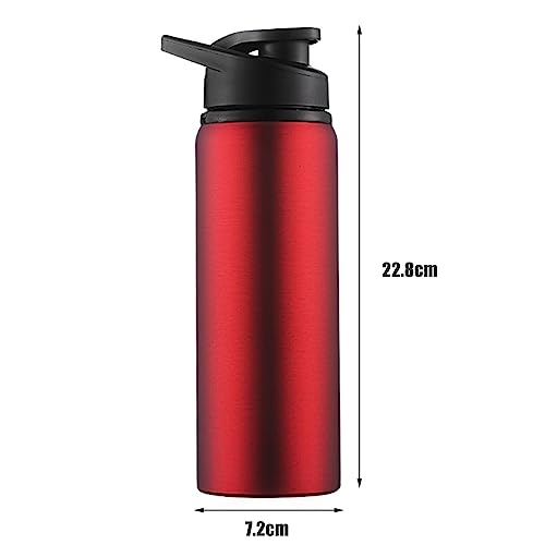 Worparsen Water Kettle Portable Sports Cycling Water Bottle Multi-purpose Food Grade Red 700ML