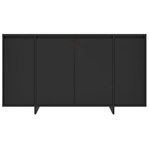 MNISDFL Buffet Cabinet Sideboard Coffee bar Cabinet Sideboard Black 53.1"x16.1"x29.5" Engineered Wood for Living Room, Office, Kitchen and Small Spaces