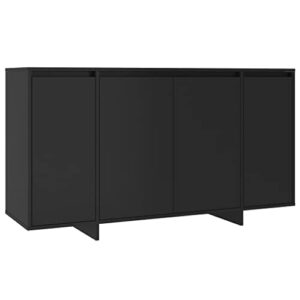 MNISDFL Buffet Cabinet Sideboard Coffee bar Cabinet Sideboard Black 53.1"x16.1"x29.5" Engineered Wood for Living Room, Office, Kitchen and Small Spaces