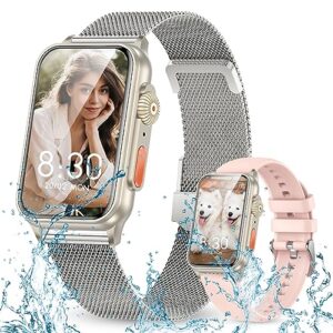 syeekom smart watch for women (answer/make call) 1.57" hd fitness tracker smart watch with heart rate oxygen saturation and sleep monitoring, ip68 waterproof watch for android and ios