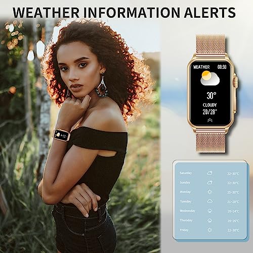 SYEEKOM Smart Watch for Women (Answer/Make Call) 1.57" HD Fitness Tracker Smart Watch with Heart Rate Oxygen Saturation and Sleep Monitoring, IP68 Waterproof Watch for Android and iOS