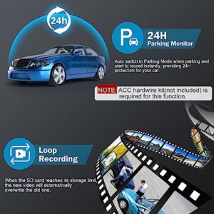 Dash Cam, WiFi FHD 2K 30fps Dash Camera for Cars, Mini Car Camera with 32GB SD Card, Front Dashcams for Cars with Night Vision, G-Sensor, 170° Wide Angle, Loop Recording, 24H Parking Monitor