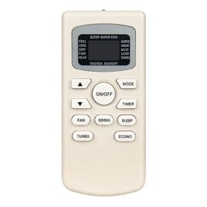 aulcmeet gykq-34 new replacement remote control fit for soleus/black decker room ac a/c air conditioner