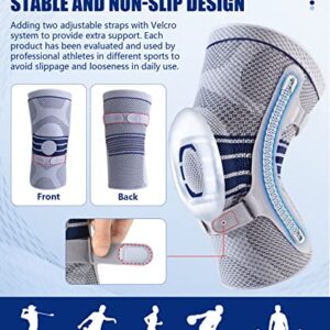 ZEAMO Knee Compression Sleeve with Gel Pad & Side Stabilizers (Medium)