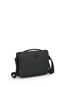 osprey aoede 7l commuter messenger bag, black, one size