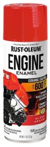 rust-oleum 363570 engine enamel spray paint, 11 oz, gloss orange