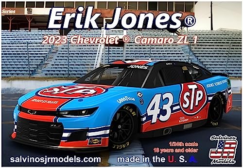 Salvinos JR Models Eric Jones 2023 STP Nascar Plastic Model Kit 1:24 Scale