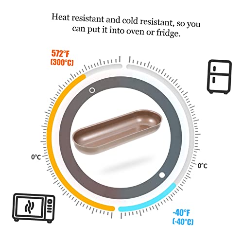 SOLUSTRE 3pcs Bread Mold Oven Roasting Pan Bread Loaf Pan French Pan Bratwurst Hot Dog Food Supplement Hot Dog Baking Mold Bread Baking Pan Bread Baking Mold Frying Pan Golden Steel
