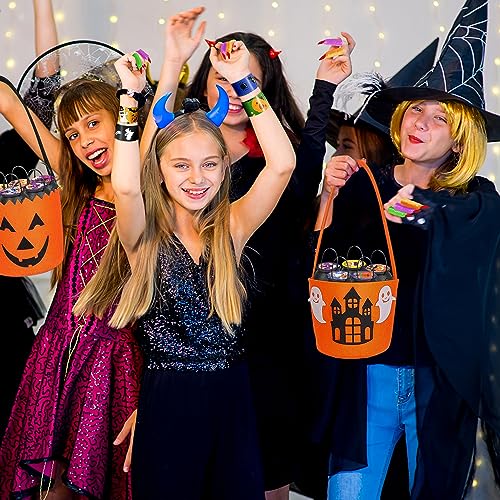 144PCS Halloween Party Favors, 18 Pack Prefilled Small Witch Cauldron Halloween Toys Bulk for Kids Halloween Goodie Bag Fillers/Halloween Gifts Party Supplies Prizes/Non Candy Halloween Trick or Treat