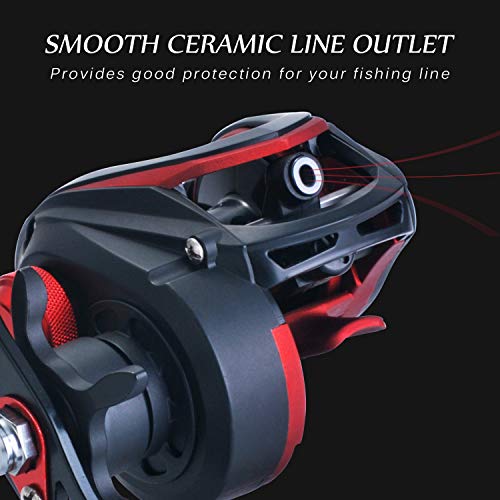 High Speed 8.1:1 Gear Ratio Baitcast Fishing Reel 19+1 Ball Bearings Baitcasting Fishing Reel Baitcaster