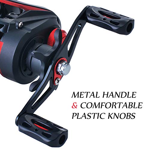 High Speed 8.1:1 Gear Ratio Baitcast Fishing Reel 19+1 Ball Bearings Baitcasting Fishing Reel Baitcaster