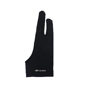 HUION Palm Rejection Artist Glove Two-Finger Glove for Graphic Drawing Tablet iPad Monitor Painting, Paper Sketching, Good for Left and Right Hand
