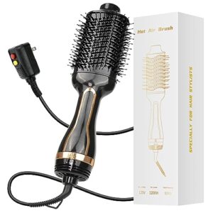 7magic blow dryer brush, 1200w hair dryer brush blow dryer for women, one step volumizer and styler in one, hot air brush with ceramic coating for straight and curling hair salon, anti frizz